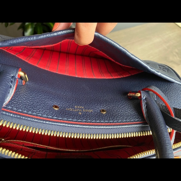 LV Speedy 25 Empreinte Marine Rouge - Picture 11 of 15